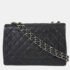 Chanel Black Calfskin Jumbo Classic Flap Shoulder Bag - Image 2