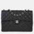 Chanel Black Calfskin Jumbo Classic Flap Shoulder Bag - Image 3