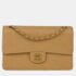 Chanel Beige Calfskin Medium Classic Single Flap Shoulder Bag - Image 3