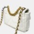 Chanel White Cream Chanel 19 Chain Shoulder Bag - Image 2