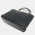 Chanel Black Navy Matelasse Chain Caviar Leather Tote Bag - Image 2