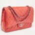 Chanel Pink Quilted Patent Leather Maxi Classic Double Flap Bag - Image 3