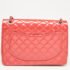 Chanel Pink Quilted Patent Leather Maxi Classic Double Flap Bag - Image 4