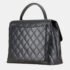 Chanel Black Caviar Skin Matelasse Coco Mark Handbag - Image 2