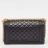 Chanel Black Quilted Leather Medium Boy Flap Bag - Image 4