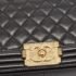 Chanel Black Quilted Leather Medium Boy Flap Bag - Image 9