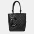 Chanel Black Calfskin Cambon Ligne Tote Handbag