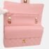 Chanel Pink Calfskin Medium Classic Double Flap Shoulder Bag - Image 4