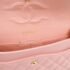 Chanel Pink Calfskin Medium Classic Double Flap Shoulder Bag - Image 6