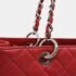 Chanel Red Caviar Skin Gst Matelasse Chain Tote Bag - Image 9