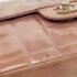Chanel Dusty Pink Quilted Patent Leather Chocolate Bar CC East West Flap Bag - Image 5