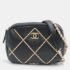 Chanel Black Leather Lambskin Chain Shoulder Bag