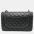 Chanel Black Caviar Leather Double Flap Shoulder Bag - Image 3