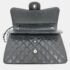 Chanel Black Caviar Leather Double Flap Shoulder Bag - Image 9