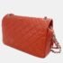 Chanel Orange Caviar Leather Large Flap Shoulder Bag - Image 3