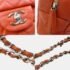 Chanel Orange Caviar Leather Large Flap Shoulder Bag - Image 7