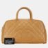 Chanel Beige Caviar Leather Coco Mark Bowling  Bag - Image 7