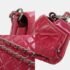 Chanel Red Calfskin Leather Boy Chain Shoulder Bag - Image 10