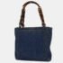 Chanel Blue Denim Chain Tote Bag - Image 2