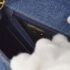 Chanel Blue Denim Mini Classic Square Flap Bag - Image 3