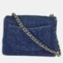 Chanel Blue Denim Mini Classic Square Flap Bag - Image 2