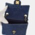 Chanel Blue Denim Mini Classic Square Flap Bag - Image 5