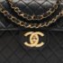 Chanel Black Quilted Leather Jumbo CC Flap Bag - Image 5