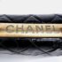 Chanel Black Crinkled Quilted Leather Rita Top Handle Bag - Image 6