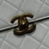Chanel White Caviar Quilted Small Top Handle Flap Bag - Image 11