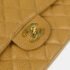 Chanel Beige Caviar Leather Medium Classic Double Flap Shoulder Bag - Image 4