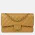 Chanel Beige Caviar Leather Medium Classic Double Flap Shoulder Bag