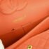 Chanel Orange Caviar Leather Medium Classic Double Flap Shoulder Bag - Image 10
