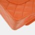Chanel Orange Caviar Leather Medium Classic Double Flap Shoulder Bag - Image 11