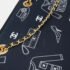 Chanel Navy Canvas and Leather Icon Chain Tote Bag - Image 7