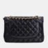 Chanel Jumbo Black Calfskin Caviar Double Flap Bag with GHW - Image 3