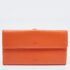 Chanel Orange Leather CC Flap Continental Wallet - Image 7