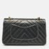 Chanel Black Chevron Leather Medium Classic Double Flap Bag - Image 4