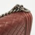 Chanel Burgundy Quilted Leather Large Boy Bag - Image 8