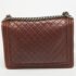Chanel Burgundy Quilted Leather Large Boy Bag - Image 4