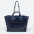 Chanel Navy Blue Leather Large Deauville Tote - Image 4