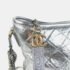 Chanel Silver Leather Medium Gabrielle Shoulder Bags - Image 5