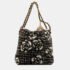 Chanel Black Cotton Camellia Chanel 22 Hobo Bag - Image 3