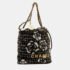 Chanel Black Cotton Camellia Chanel 22 Hobo Bag - Image 2