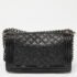 Chanel Black Quilted Patent and Leather Medium Boy Flap Bag - Image 4