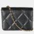 Chanel Black Quilted Calfskin Leather Strass Mini CC Flap Bag - Image 2