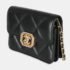 Chanel Black Quilted Calfskin Leather Strass Mini CC Flap Bag - Image 3