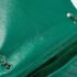 Chanel Green Chevron Leather Maxi Classic Single Flap Bag - Image 10