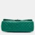 Chanel Green Chevron Leather Maxi Classic Single Flap Bag - Image 8