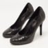 Chanel Black Sequins CC Pumps Size 37.5 - Image 2