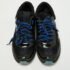 Chanel Black/Blue Tweed and Patent Leather CC Low Top Sneakers Size 39 - Image 3